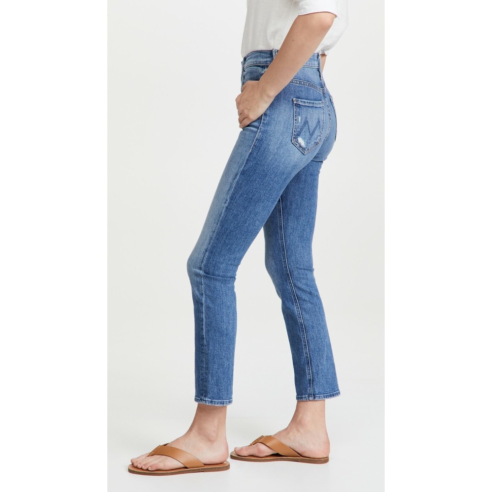 MOTHER Mid Rise Dazzler Ankle Cut & Paste Straight Leg Jeans Size 25 $228 - Picture 7 of 9